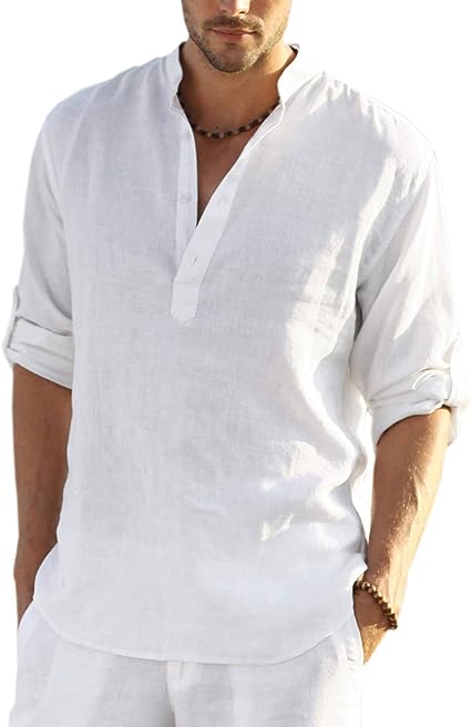 Men's Cotton Casual Beach T Shirts