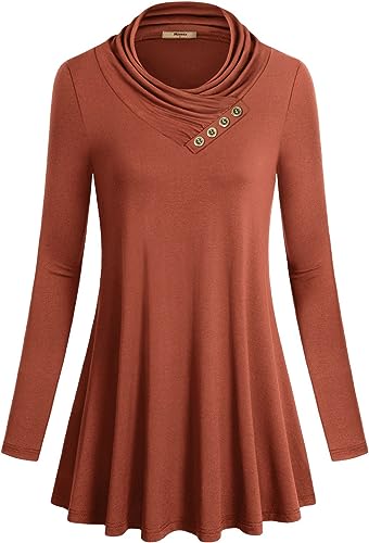 Women's Long Sleeve Cowl Neck